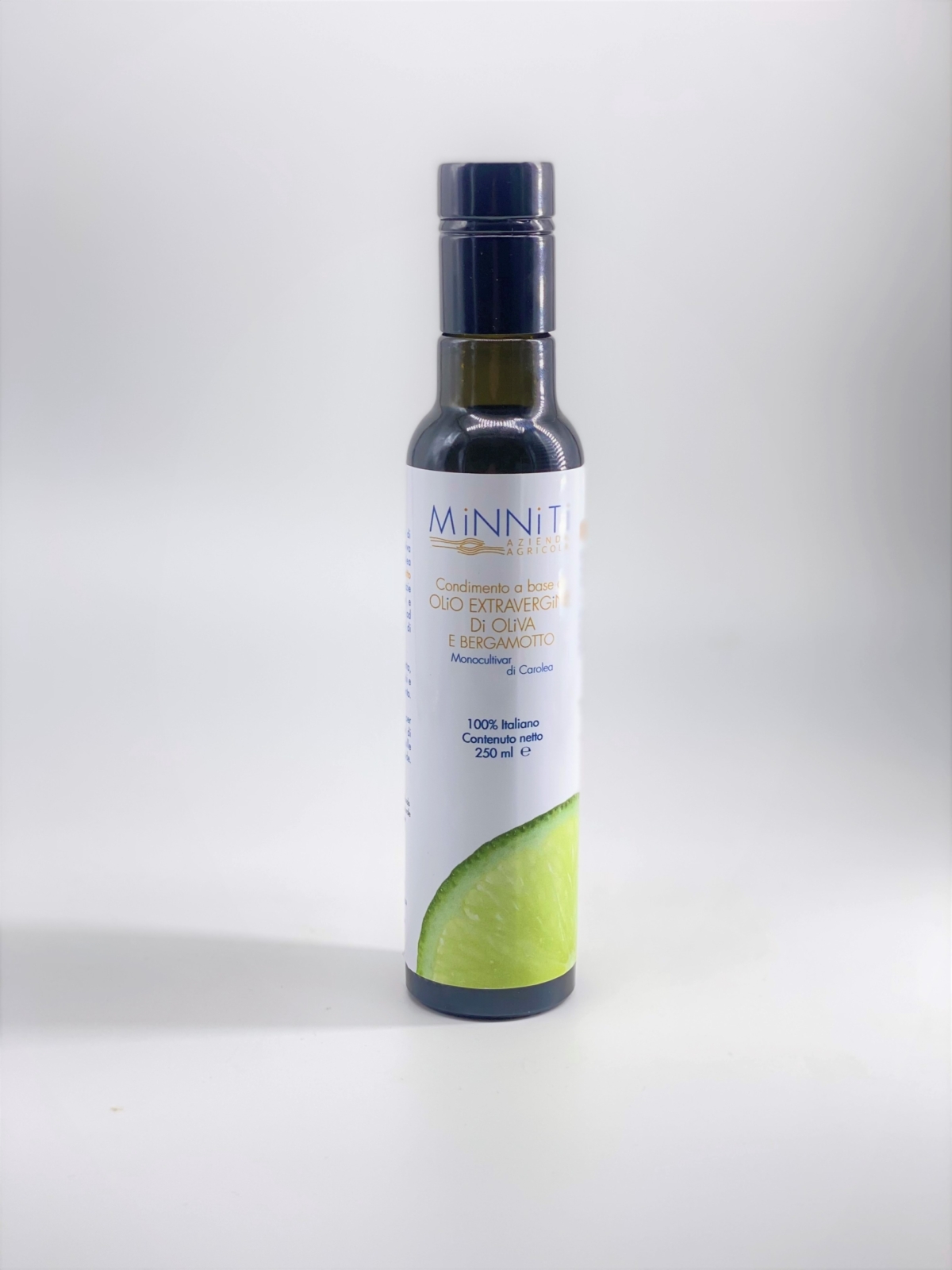Olio extravergine di oliva monocultivar Carolea aromatizzato al Bergamotto di Reggio Calabria - 6 bottiglie da 250 ml